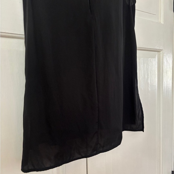 Theory 100% Silk Black Size Small Sleeveless Blouse Top Shirt Tunic Quiet Luxury - Picture 11 of 14